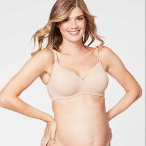 Cake Maternity 34J US 34GG UK Croissant T-shirt Maternity & Nursing Bra - Beige